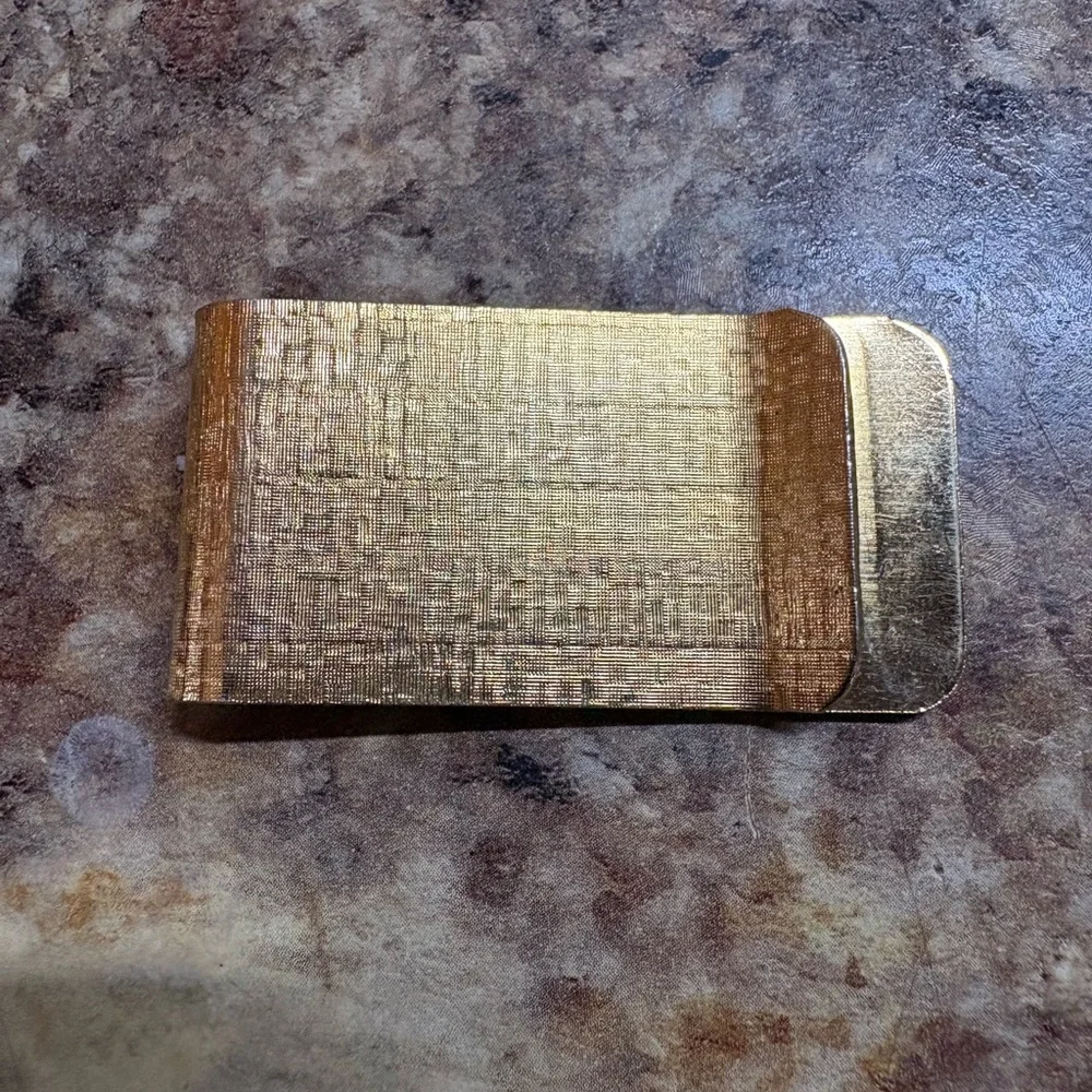 Gold Vintage Wells Fargo Money Clip